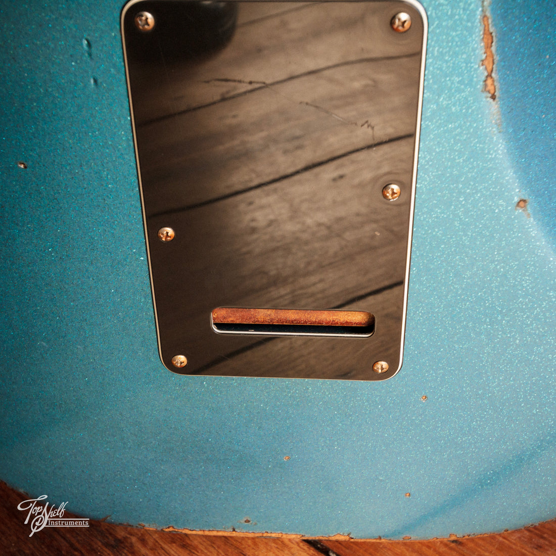 Fender Highway One Stratocaster Guitarwacky Blue Sparkle Relic 2006