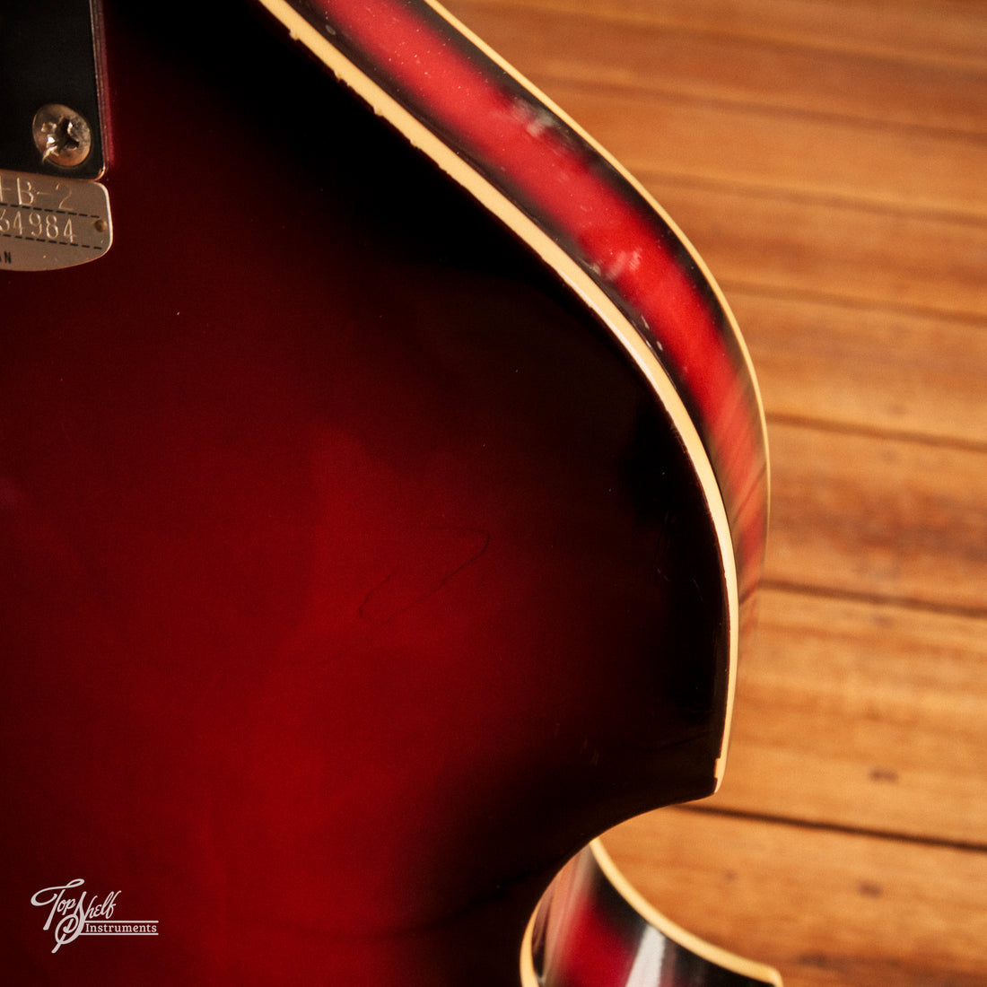Teisco FB-2 Violin Bass Red Burst 1968
