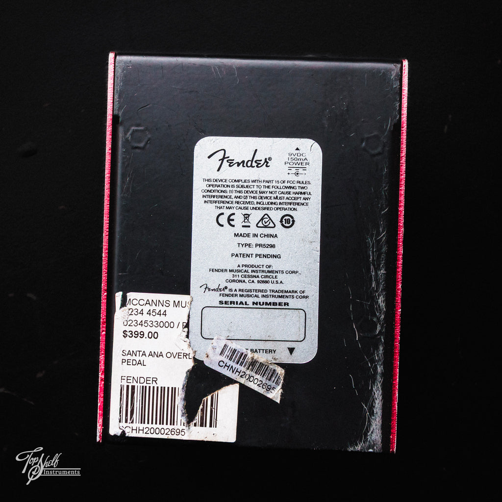 Fender Santa Ana Overdrive Pedal