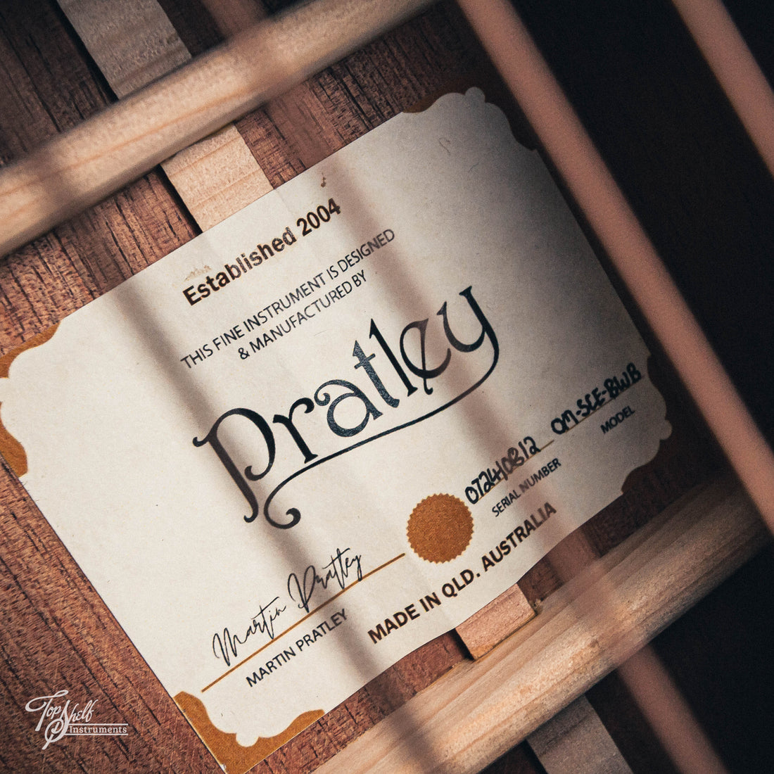 Pratley Classic OM Cutaway Blackwood/Bunya 2024 (New)