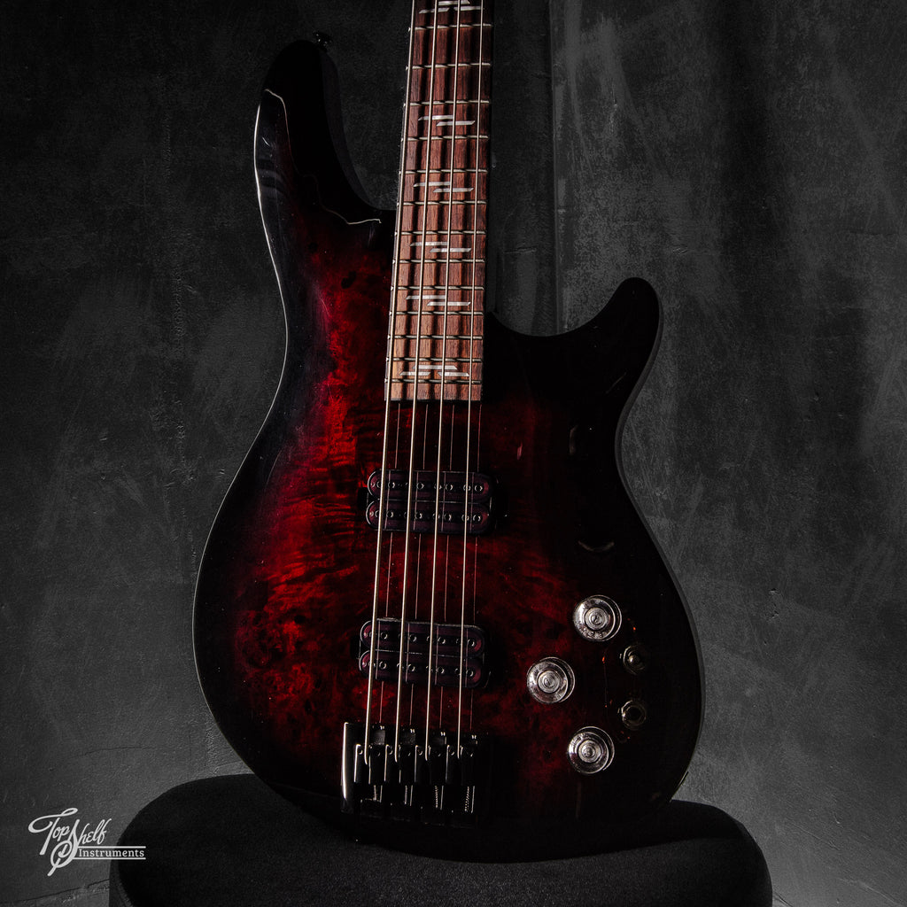 Schecter Omen Elite 4 Bass Black Cherry Burst 2022