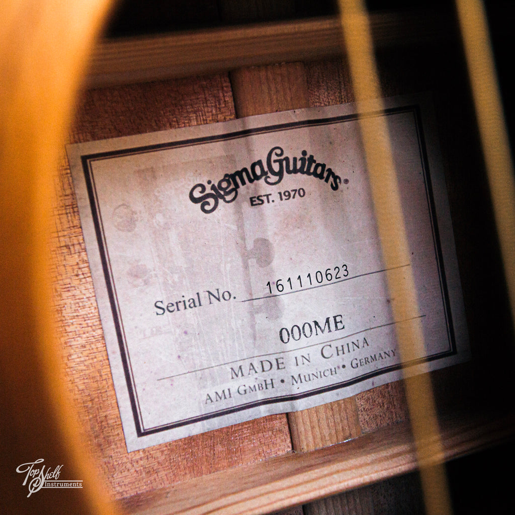 Sigma 000ME Acoustic/Electric Natural