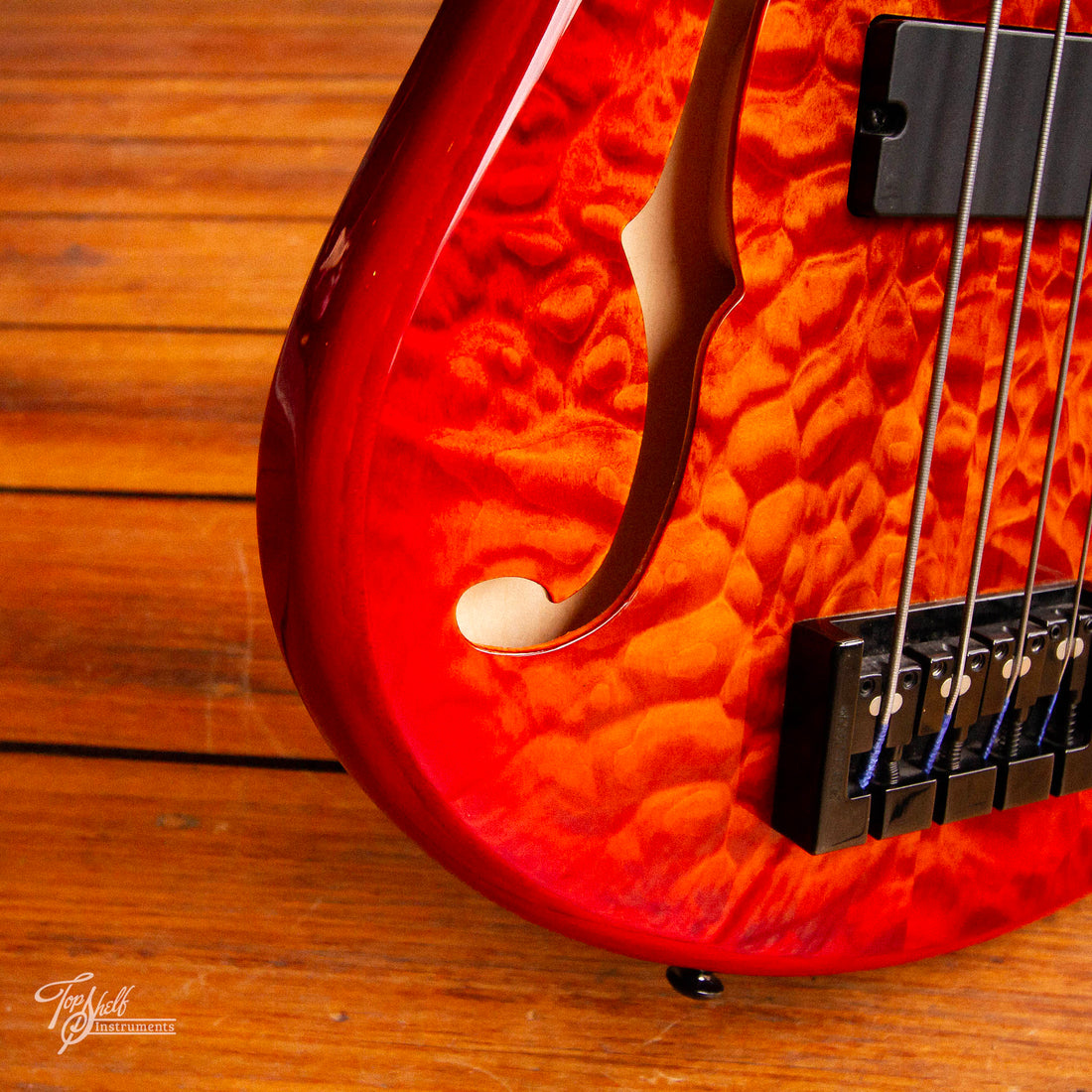 Spector Core 4 Fretless Quilt Cherry Burst 2011