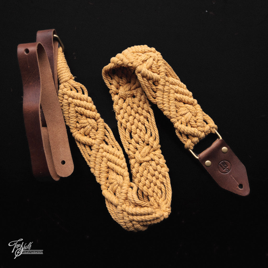 LM Products Macrame Guitar Strap - Brown