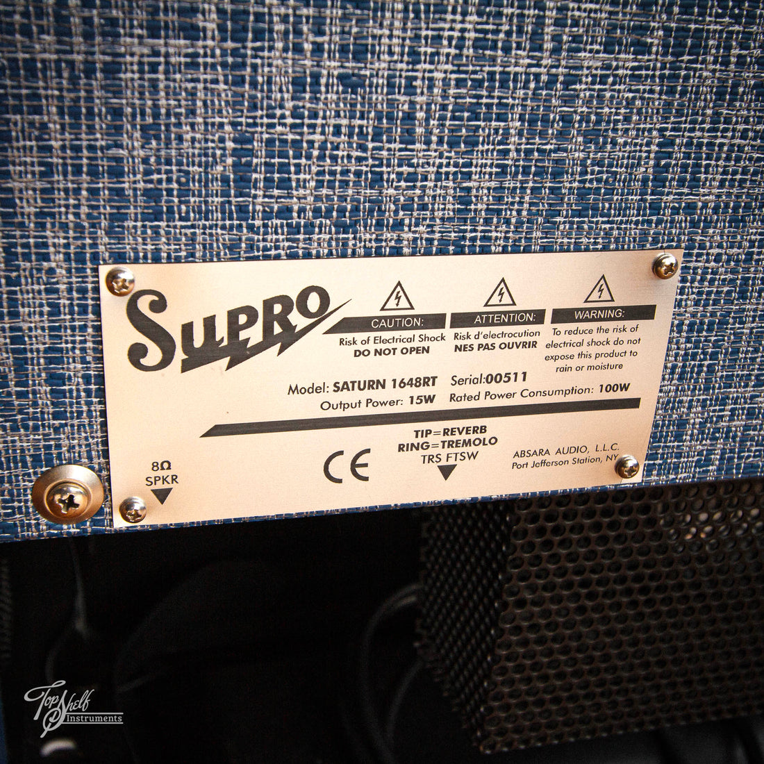 Supro Saturn Reverb 1648T 1x12” Guitar Amp Combo