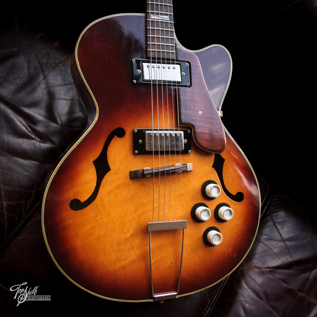 Teisco Model 14 Hollow Body Sunburst 1967