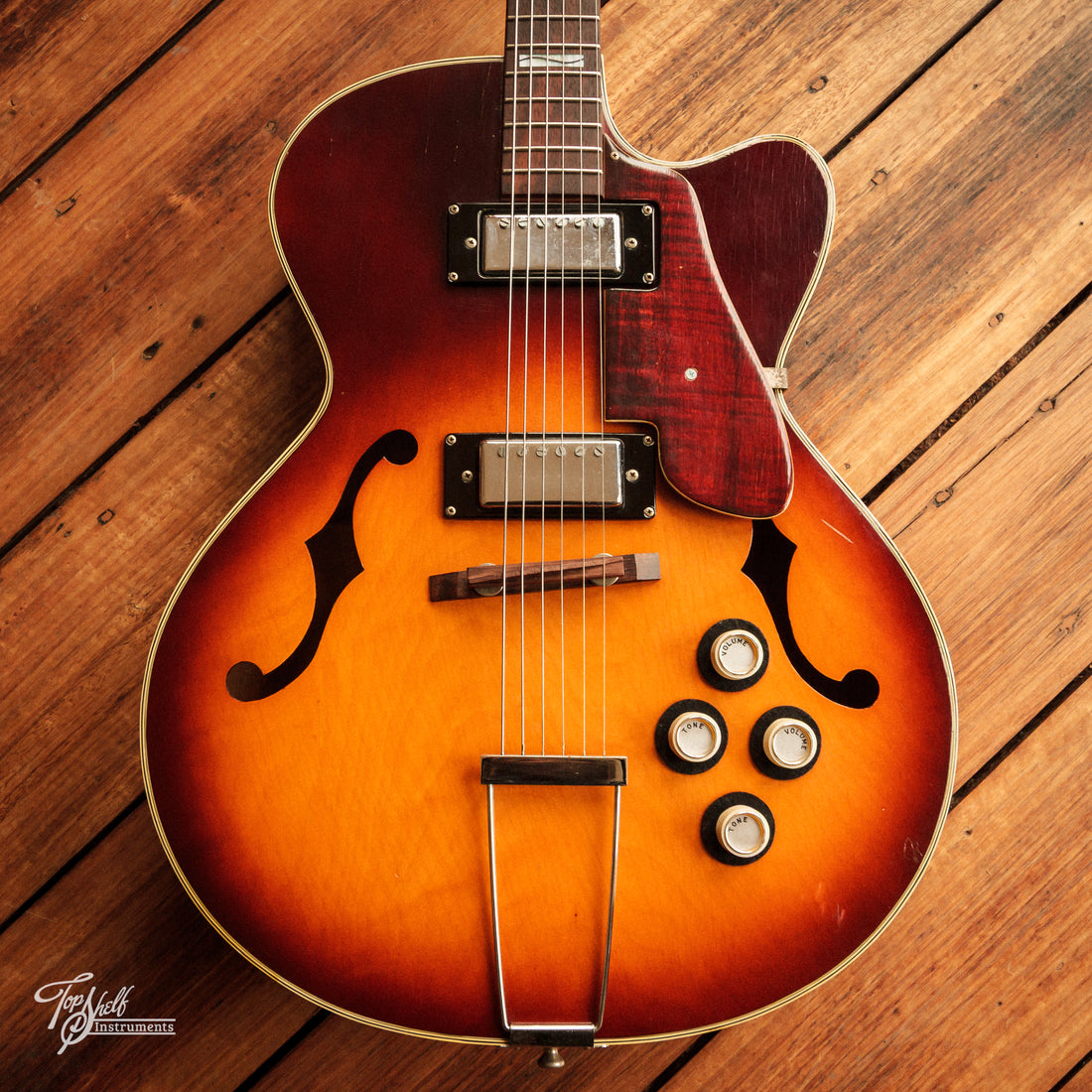 Teisco Model 14 Hollow Body Sunburst 1967