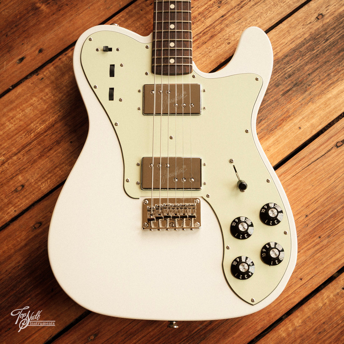 Fender Chris Shiflett Telecaster Deluxe Build WRHBs Olympic White 2024