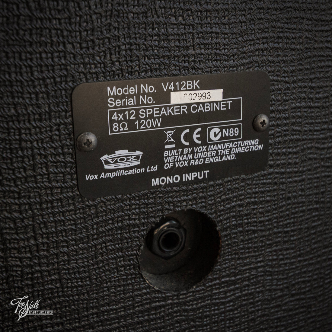 Vox V412BK 4x12" Guitar Speaker Cabinet