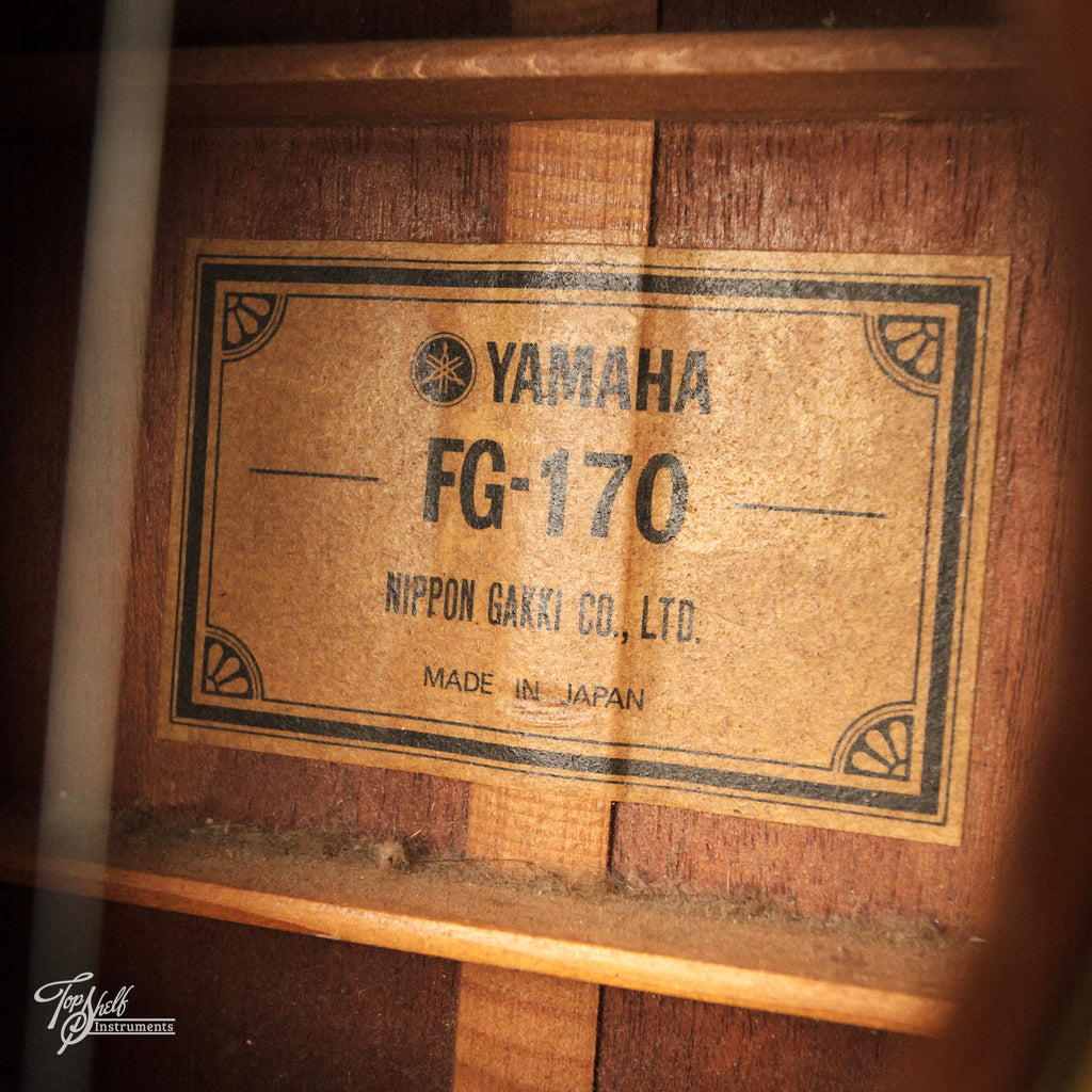Yamaha FG-170 Folk Size Acoustic 1974