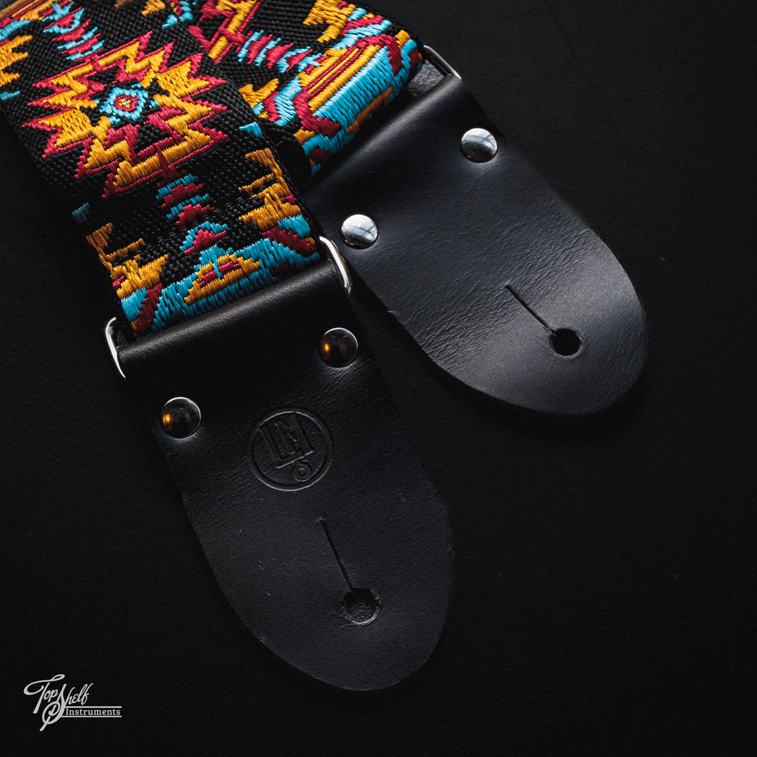 LM Products Azteca Guitar Strap - Black