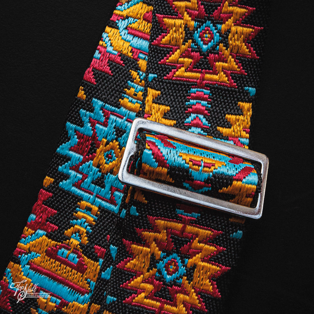 LM Products Azteca Guitar Strap - Black