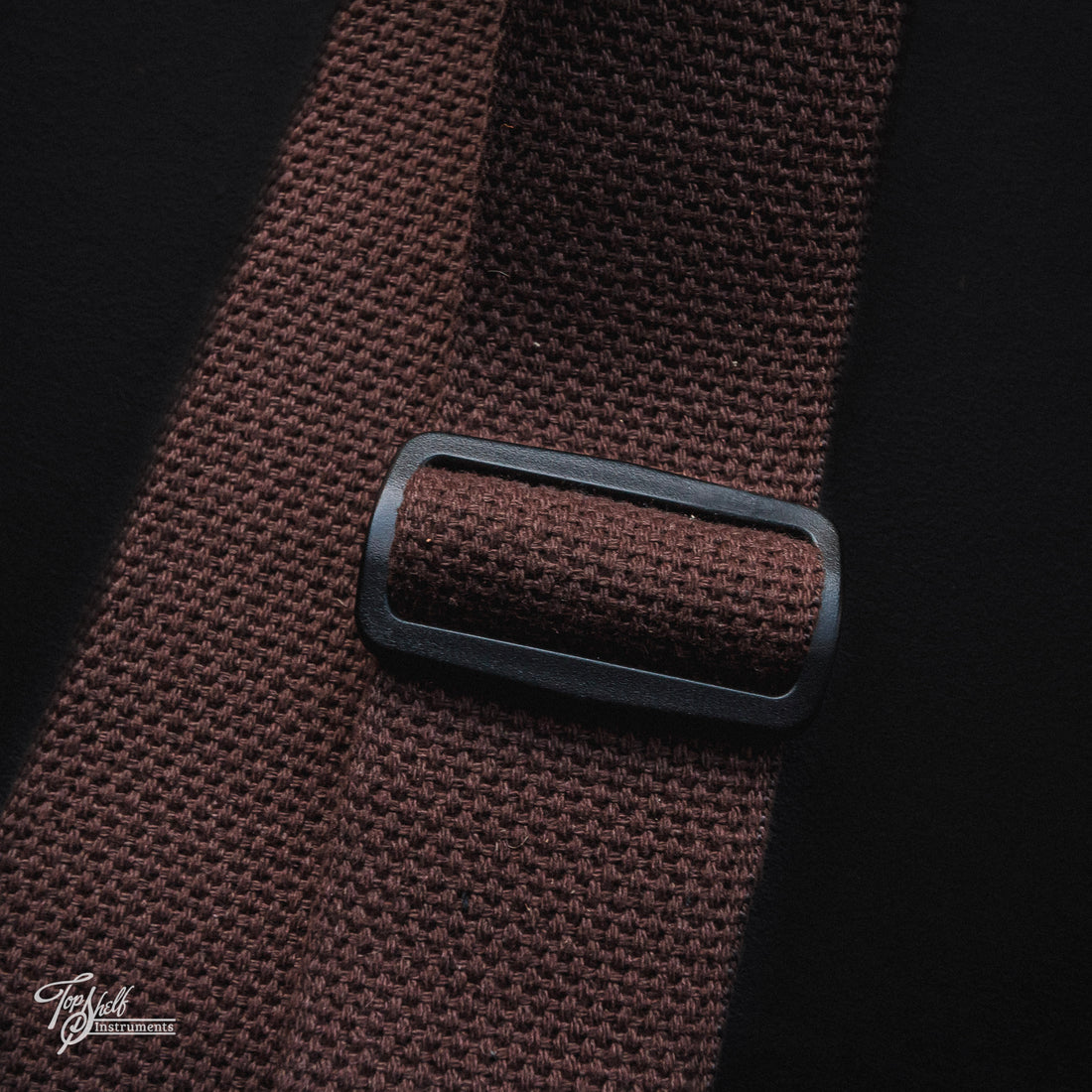 Franklin 2" Cotton with Embossed Suede Guitar Strap - Chocolate / Caramel