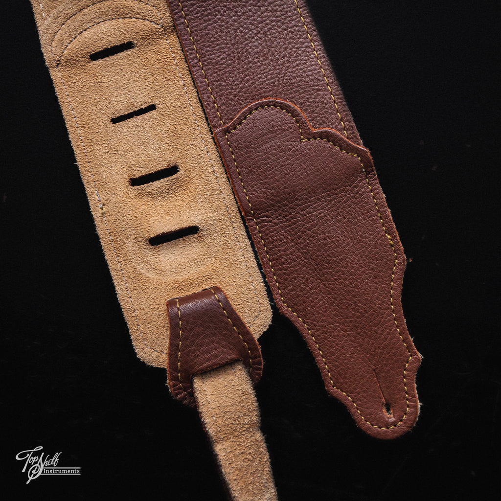 Franklin 3" Purist Leather Guitar Strap - Caramel