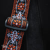 Franklin 2" Retro Woven Cotton Guitar Strap - Orange