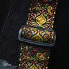 Franklin 2" Retro Woven Cotton Guitar Strap - Yellow