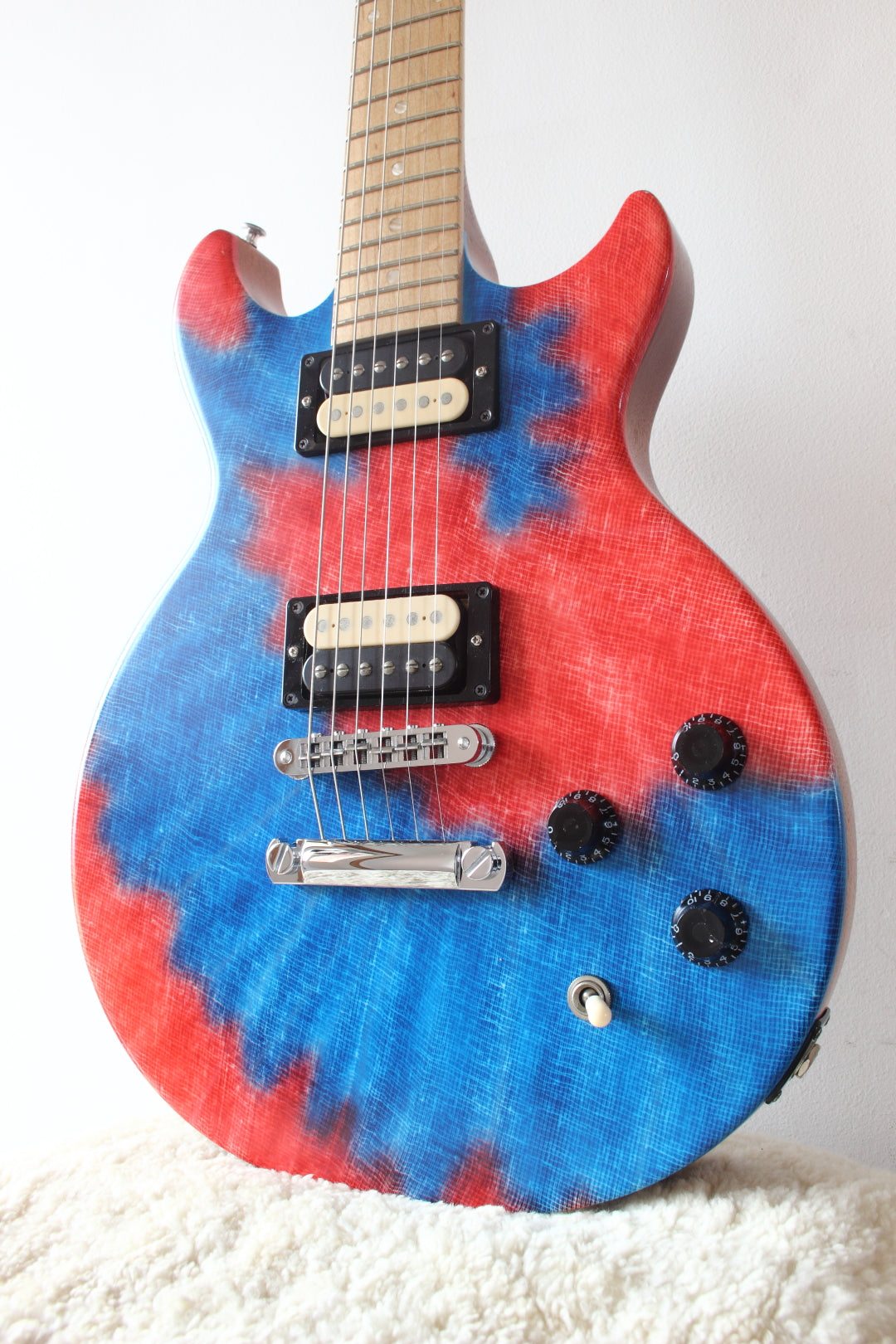 Gibson Les Paul Junior Double Cutaway Revolution' Blue Tie Dye 2009