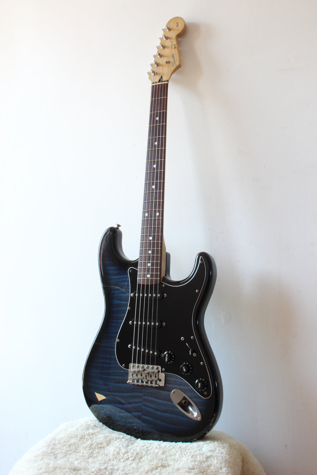 Squier MIJ Silver Series Stratocaster SST33 Blueburst Foto Flame 1993/94