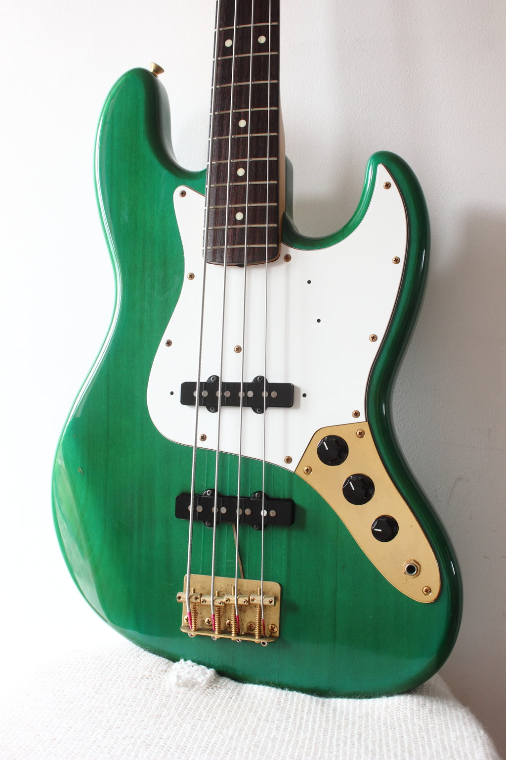 Fender Japan '62 Reissue Jazz Bass JB62G-70 Transparent Green 1993/4