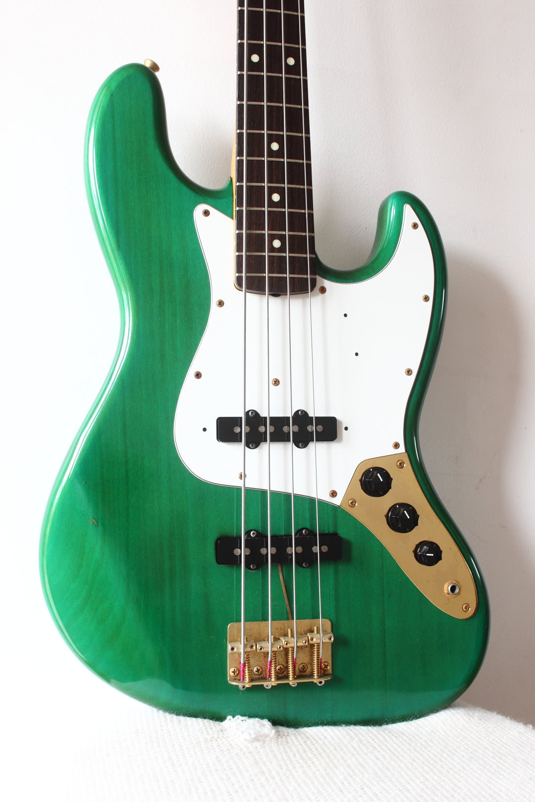 Fender Japan '62 Reissue Jazz Bass JB62G-70 Transparent Green 1993/4