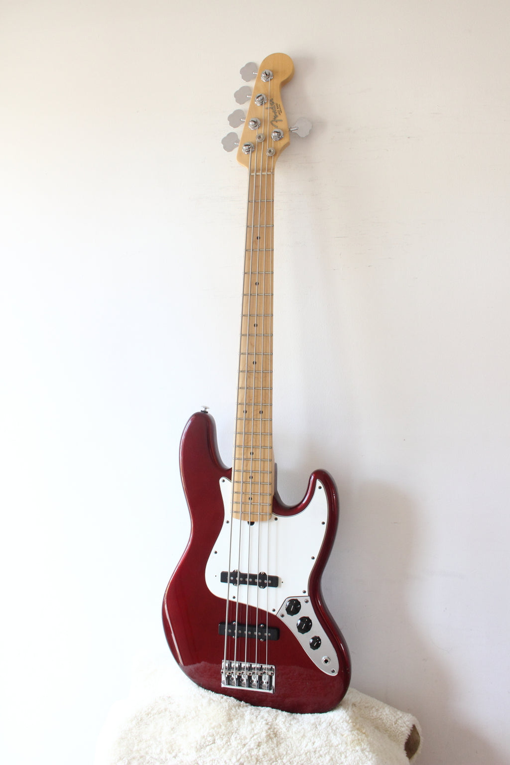 Fender American Standard Jazz Bass V Candy Apple Red 2008