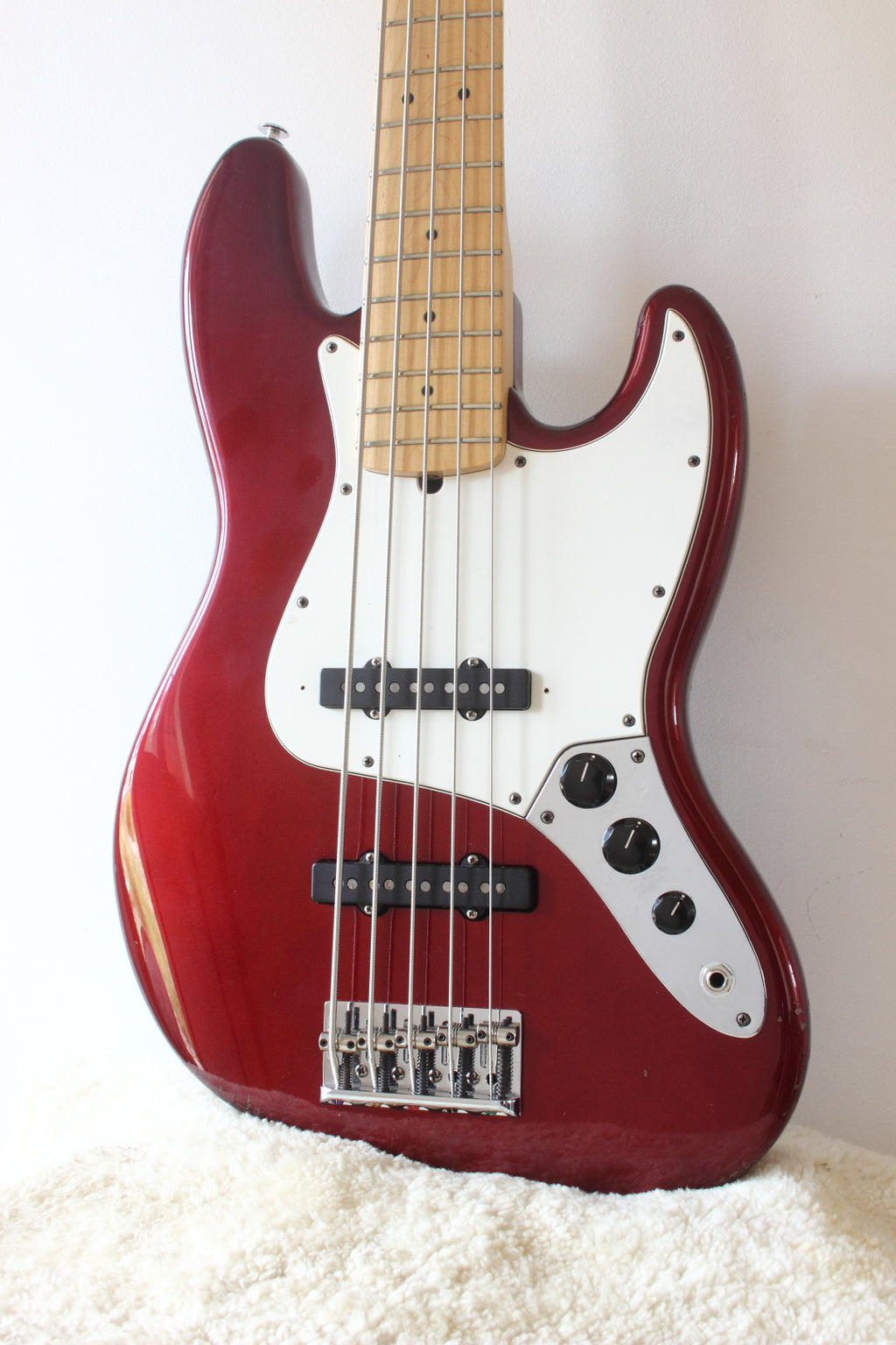 Fender American Standard Jazz Bass V Candy Apple Red 2008