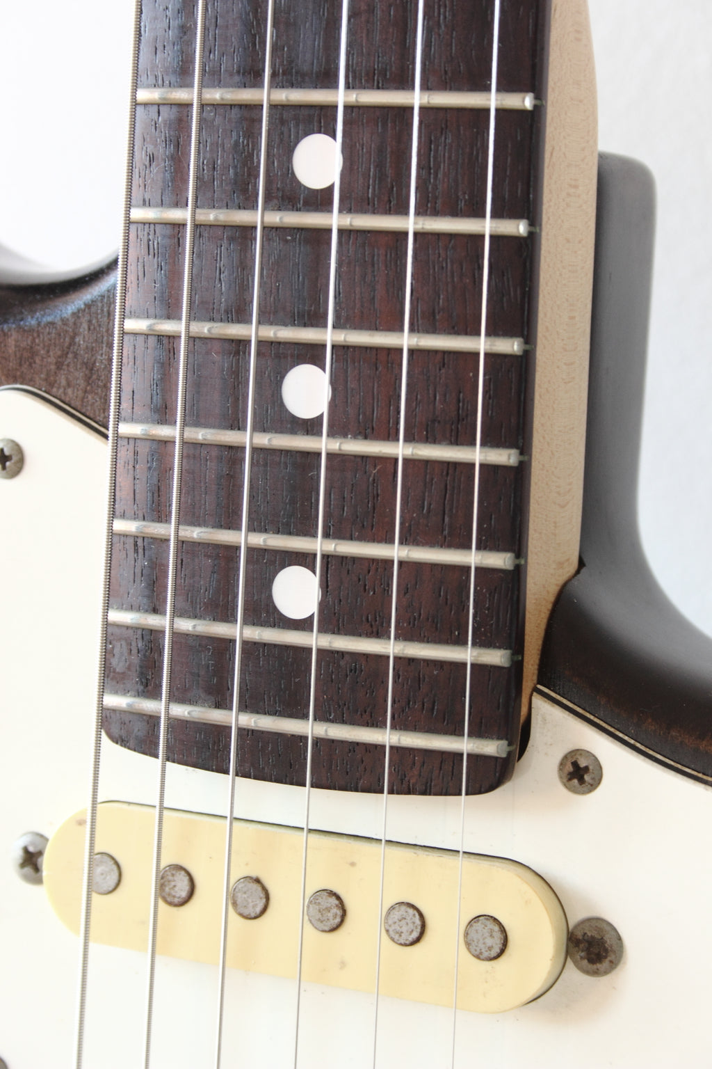 Fender Japan JPGW Modded Stratocaster Hand-Rubbed Trans-Black 1986-87