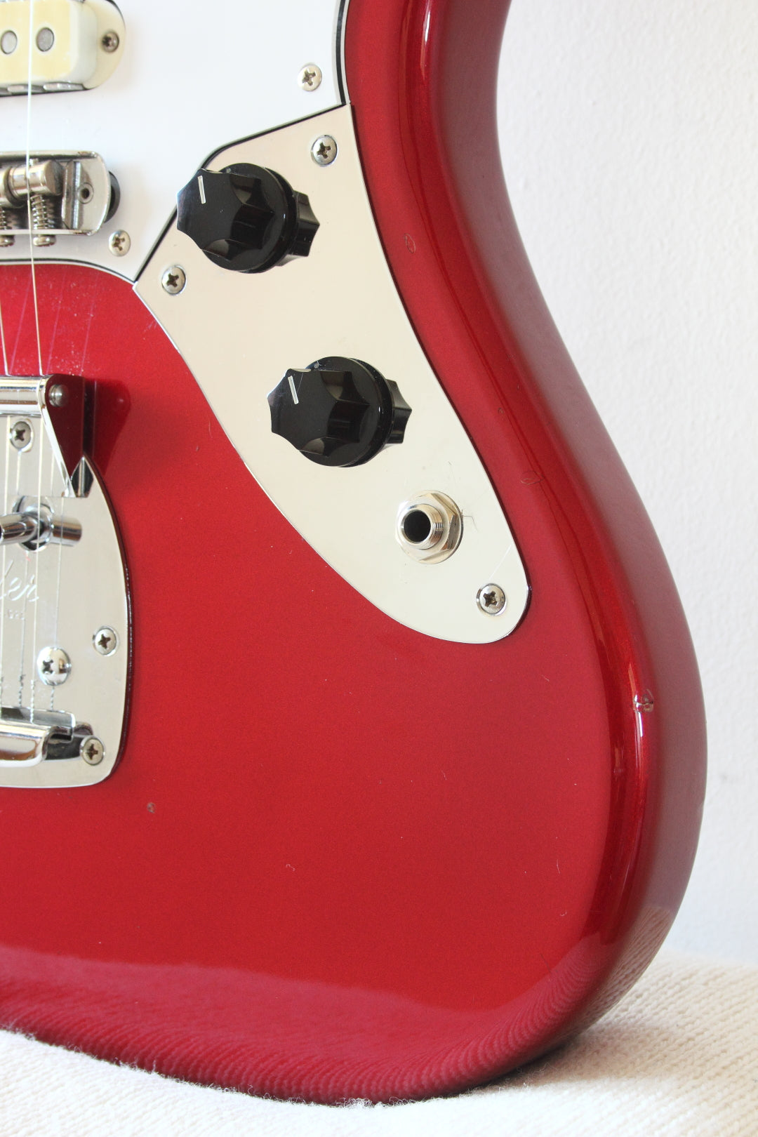 Fender Japan Jaguar JG66 Semi-Scalloped Board Candy Apple Red 2002-04