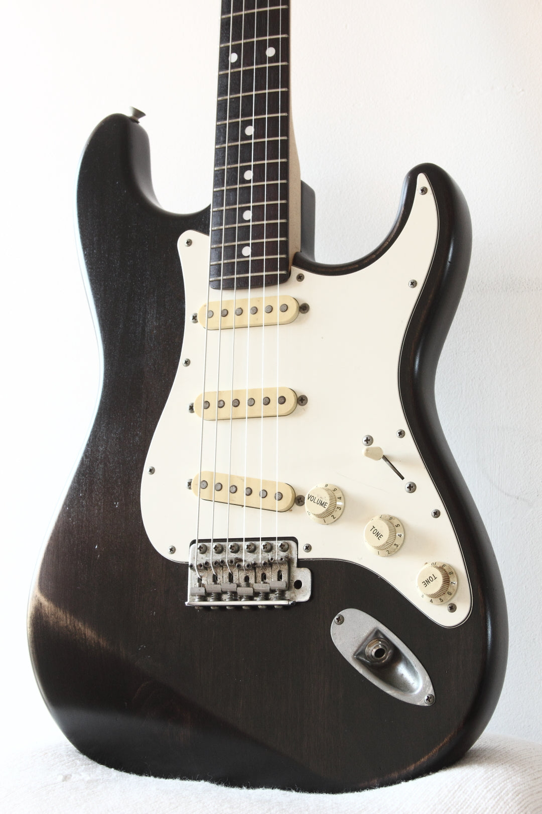 Fender Japan JPGW Modded Stratocaster Hand-Rubbed Trans-Black 1986-87