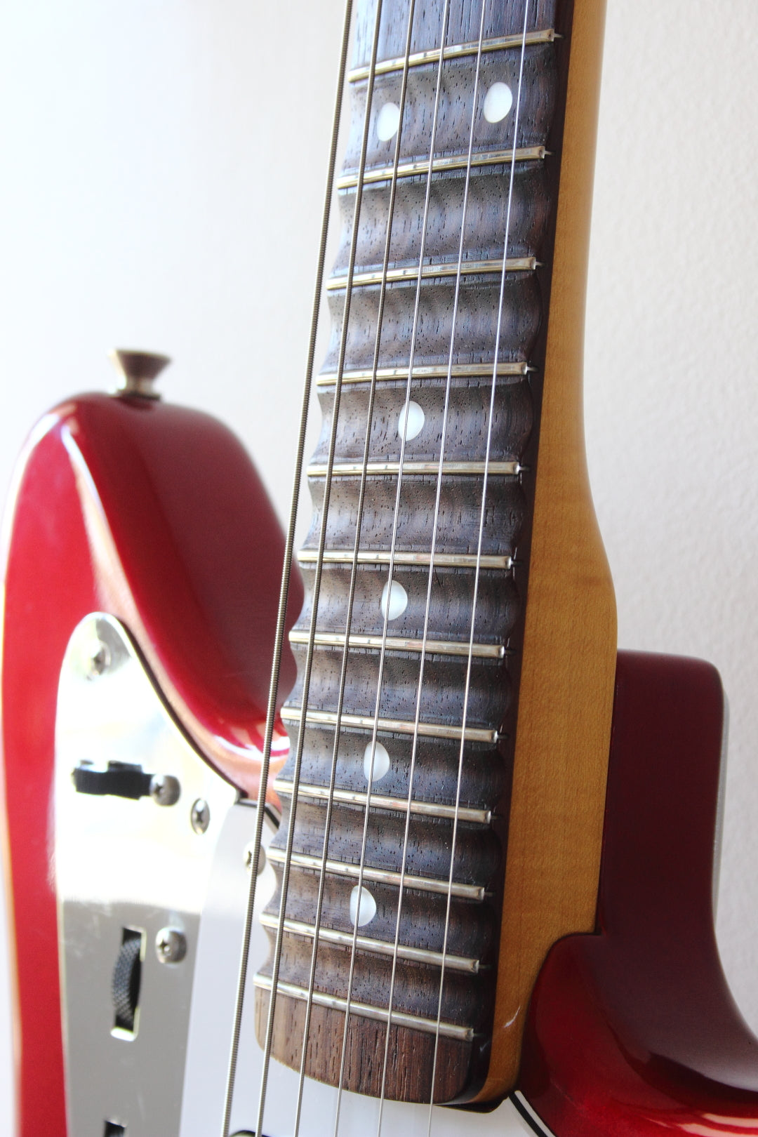 Fender Japan Jaguar JG66 Semi-Scalloped Board Candy Apple Red 2002-04