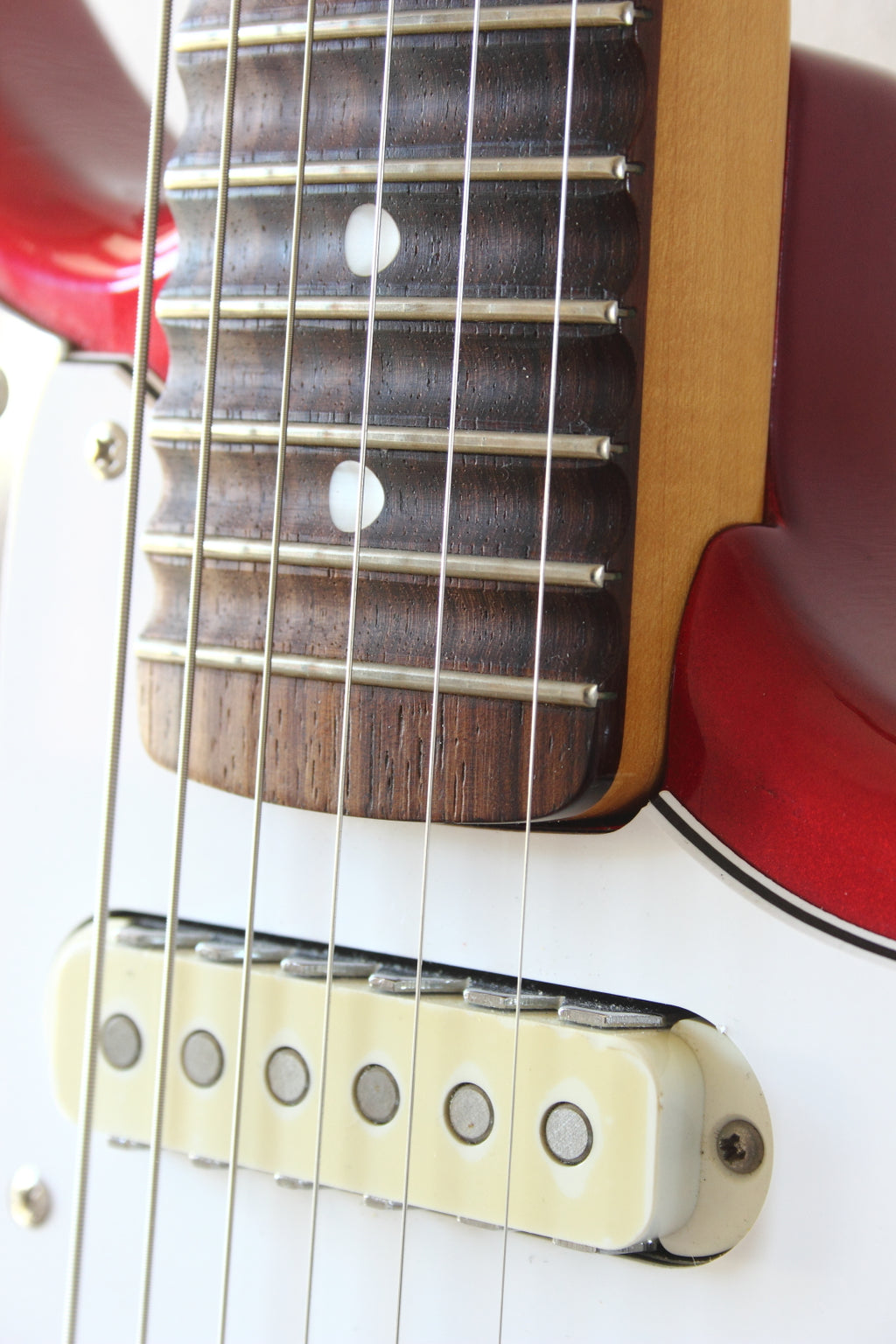 Fender Japan Jaguar JG66 Semi-Scalloped Board Candy Apple Red 2002-04