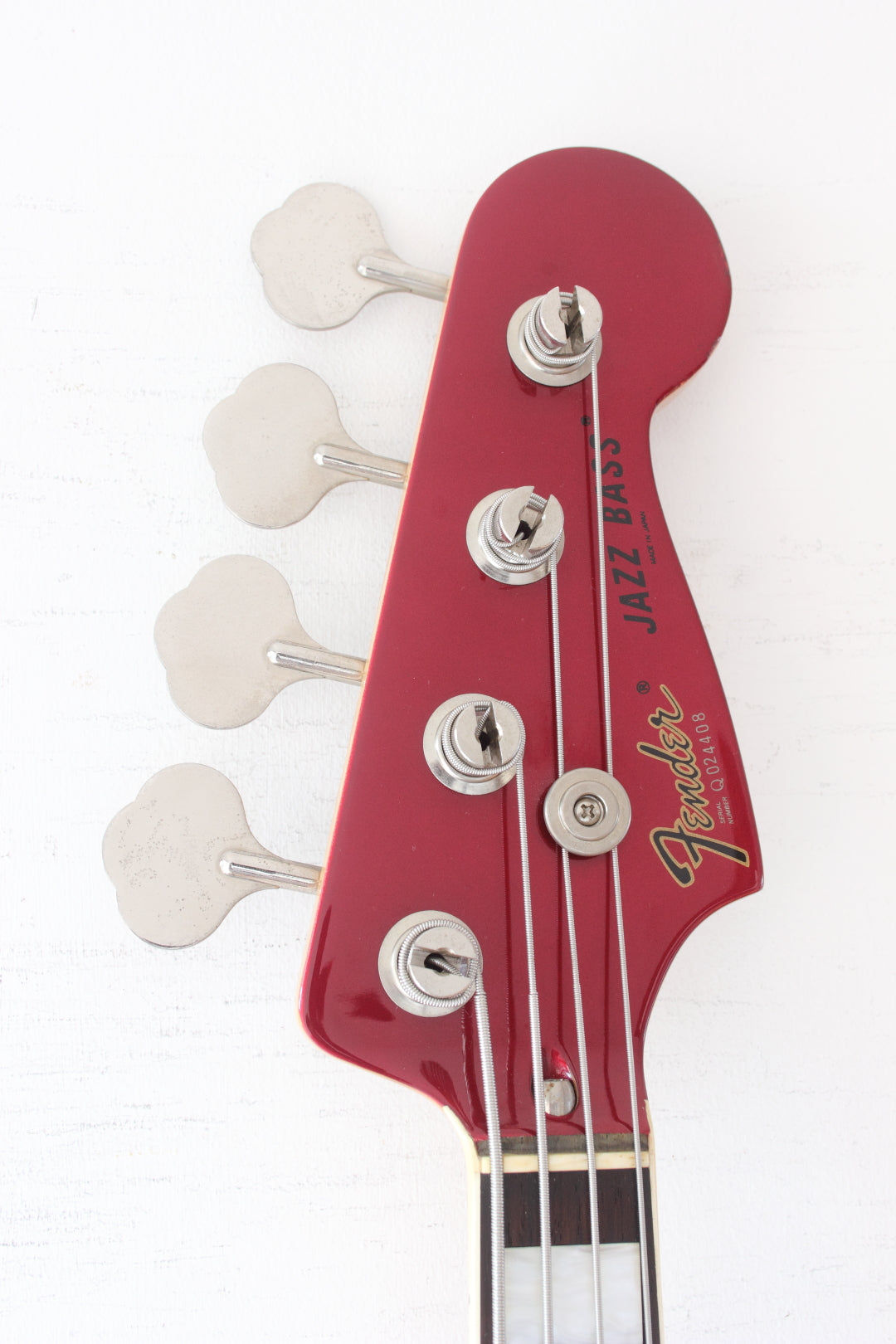 Fender Japan '75 Reissue Jazz Bass JB75-90US Candy Apple Red w/ Matching Headstock 2002-4