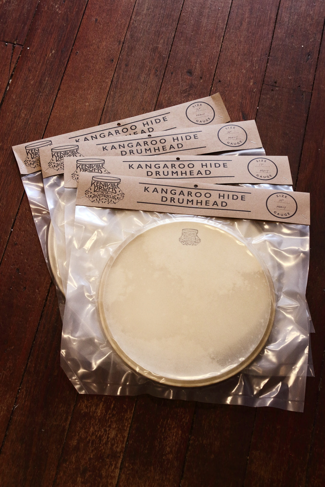 Kentville Drums 12" Kangaroo Hide Drum Head