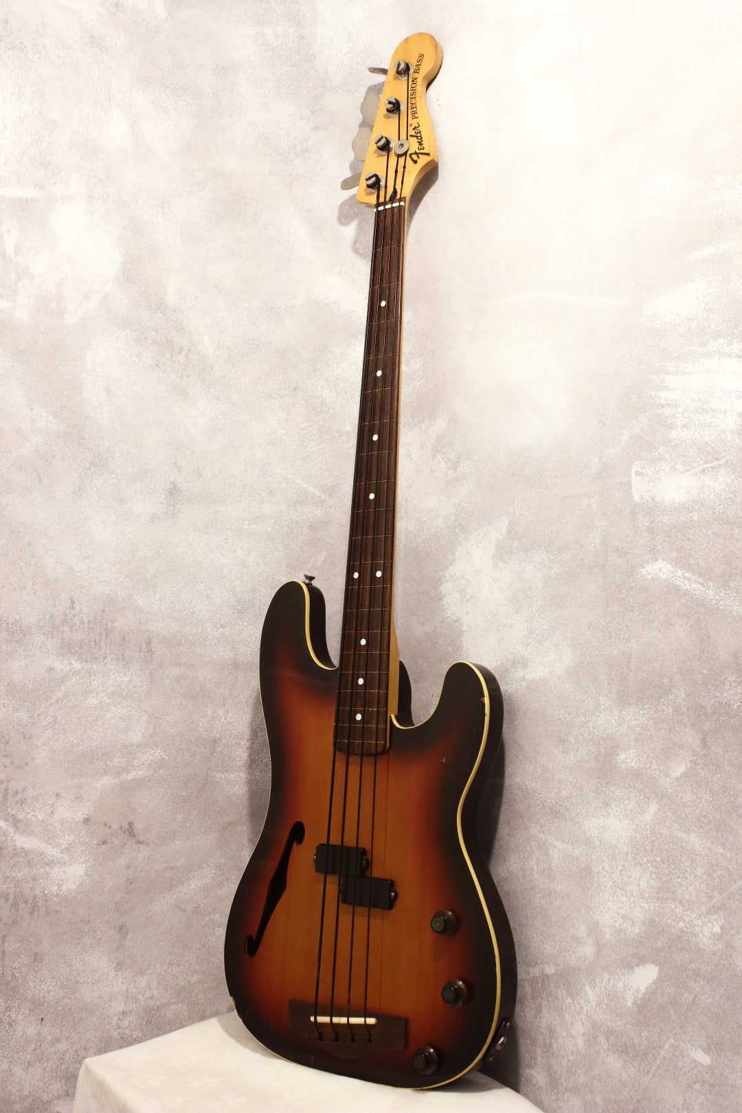 Fender Japan Acoustic Precision Bass PBAC-100 Sunburst Fretless 1991