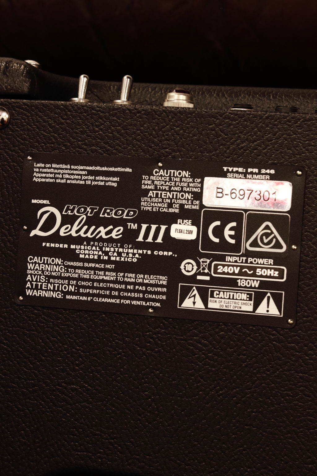 Fender Hot Rod Deluxe III 40W 1x12" Guitar Combo Amp