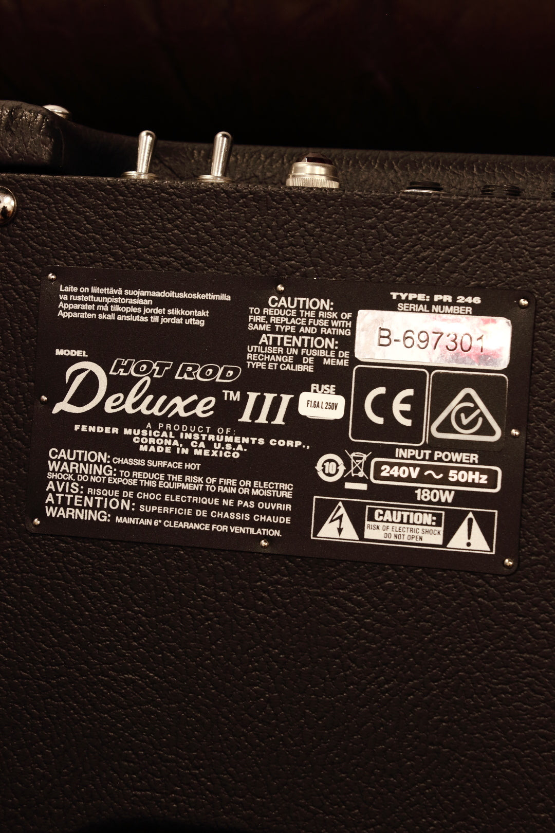 Fender Hot Rod Deluxe III 40W 1x12" Guitar Combo Amp