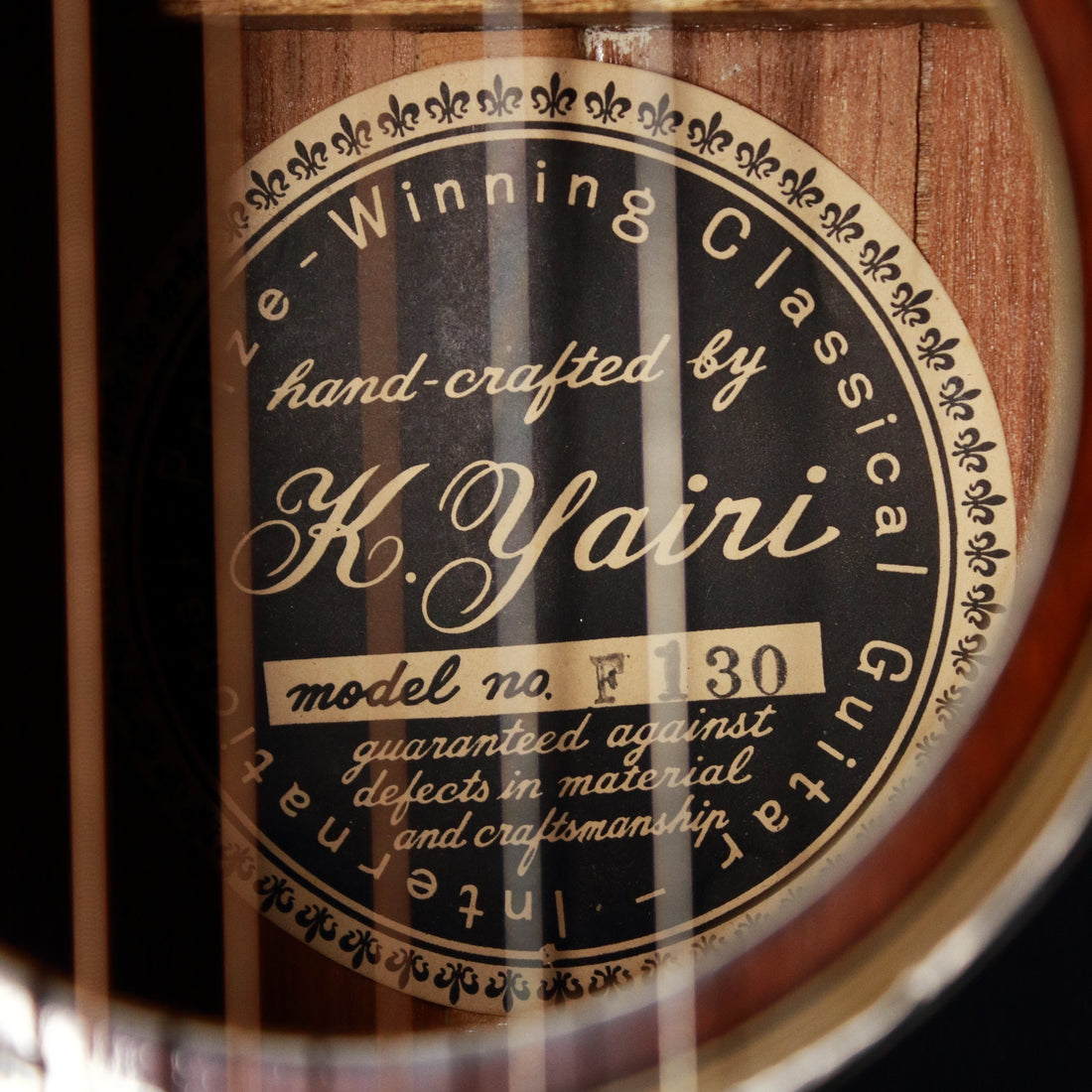 K.Yairi F130 Folk Size Acoustic Natural Gloss 1969