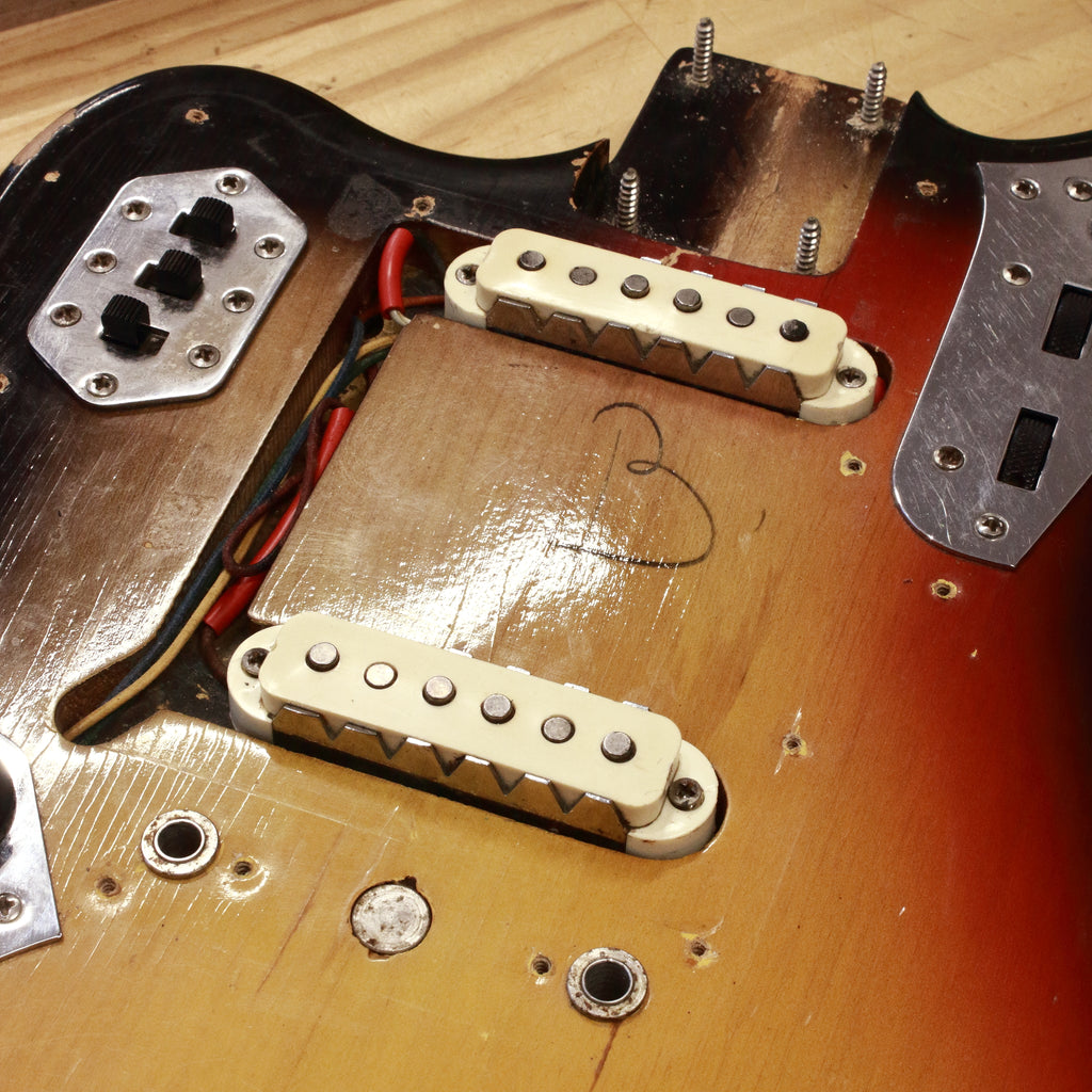 Fender Jaguar Left Handed Sunburst 1963