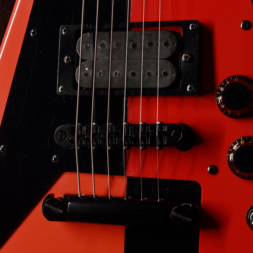 Epiphone Flying V Red/Black Harlequin 1999