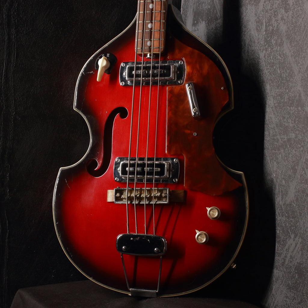 Teisco FB-2 Violin Bass Red Burst 1968