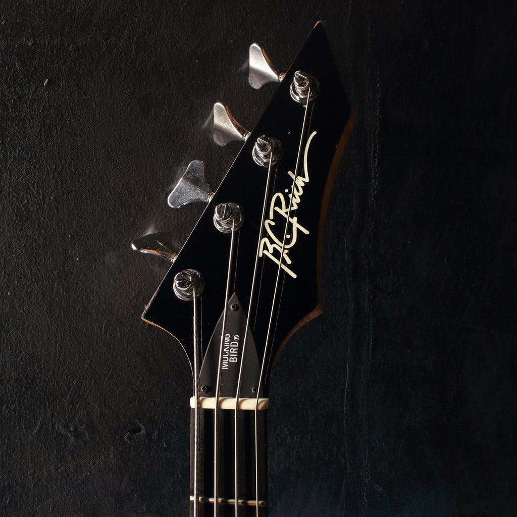 BC Rich NJ Series Mockingbird Bass Black 1987