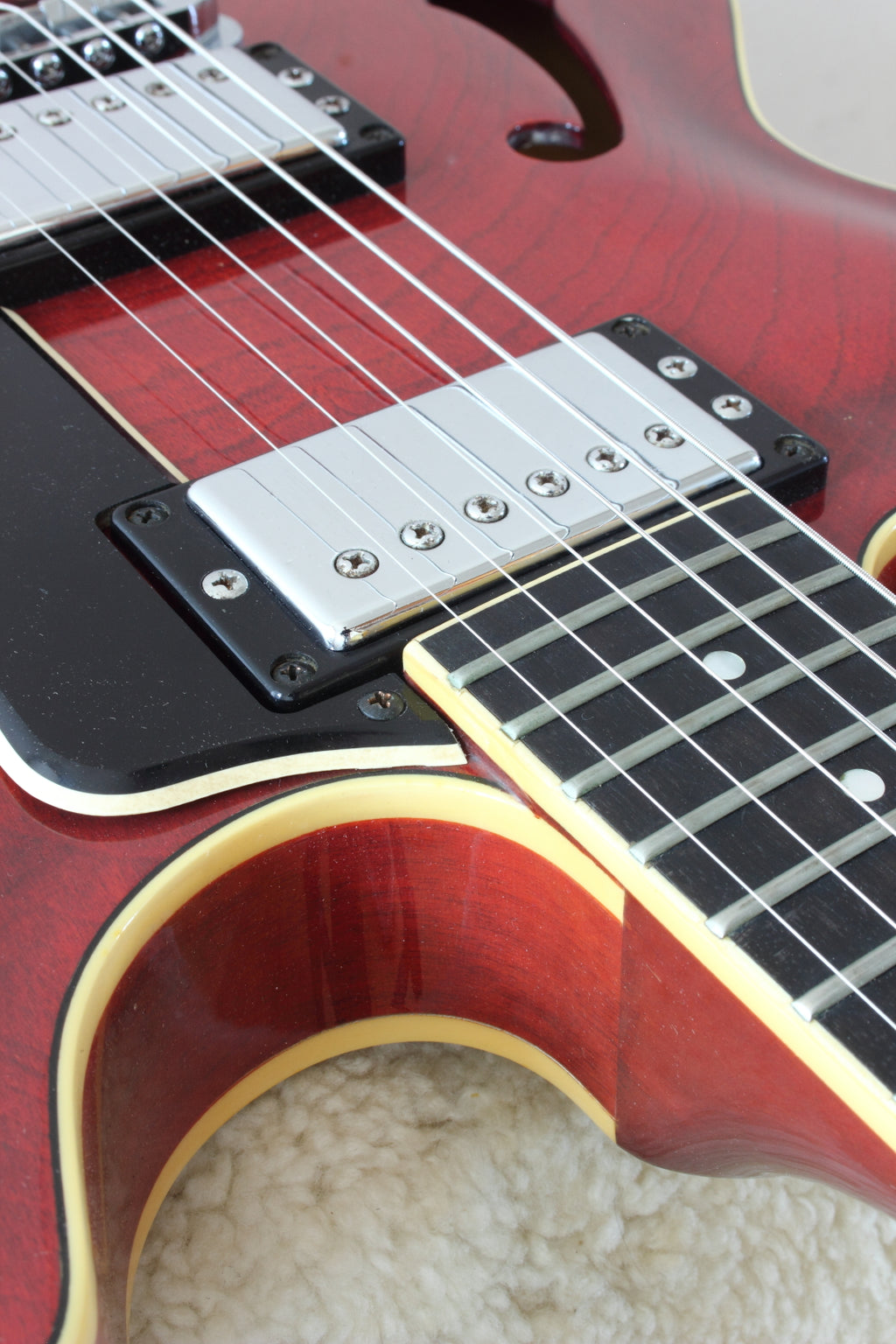 Yamaha SA1000 Super Axe Semi-Hollow Persimmon Red 1979