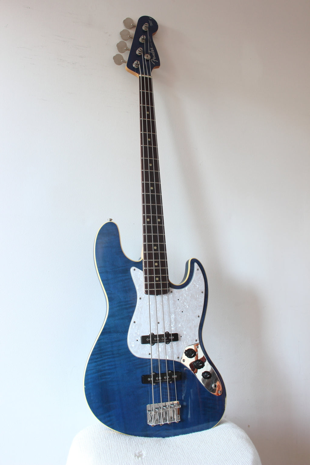 Fender Aerodyne Jazz Bass Dimarzio Collection AJB-110DMC Flame Blue 2006-08
