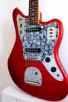 Used Fender Jaguar '66 Reissue Candy Apple Red Black Guard