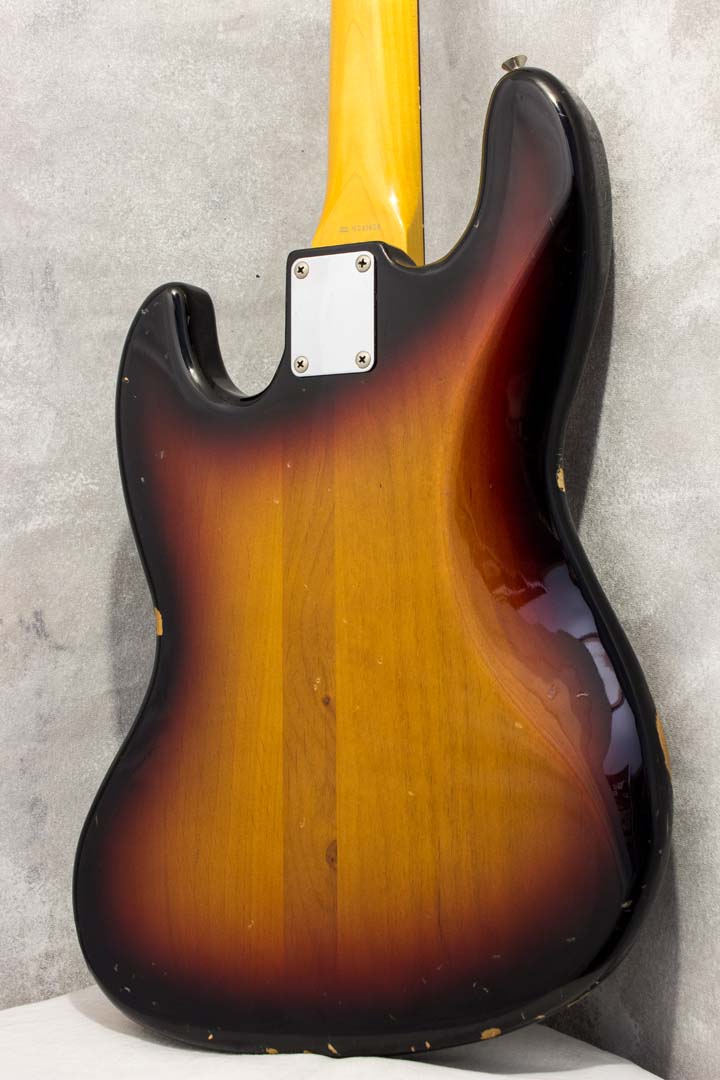 Fender Japan '62 Jazz Bass JB62-80 Fretless Sunburst 1993