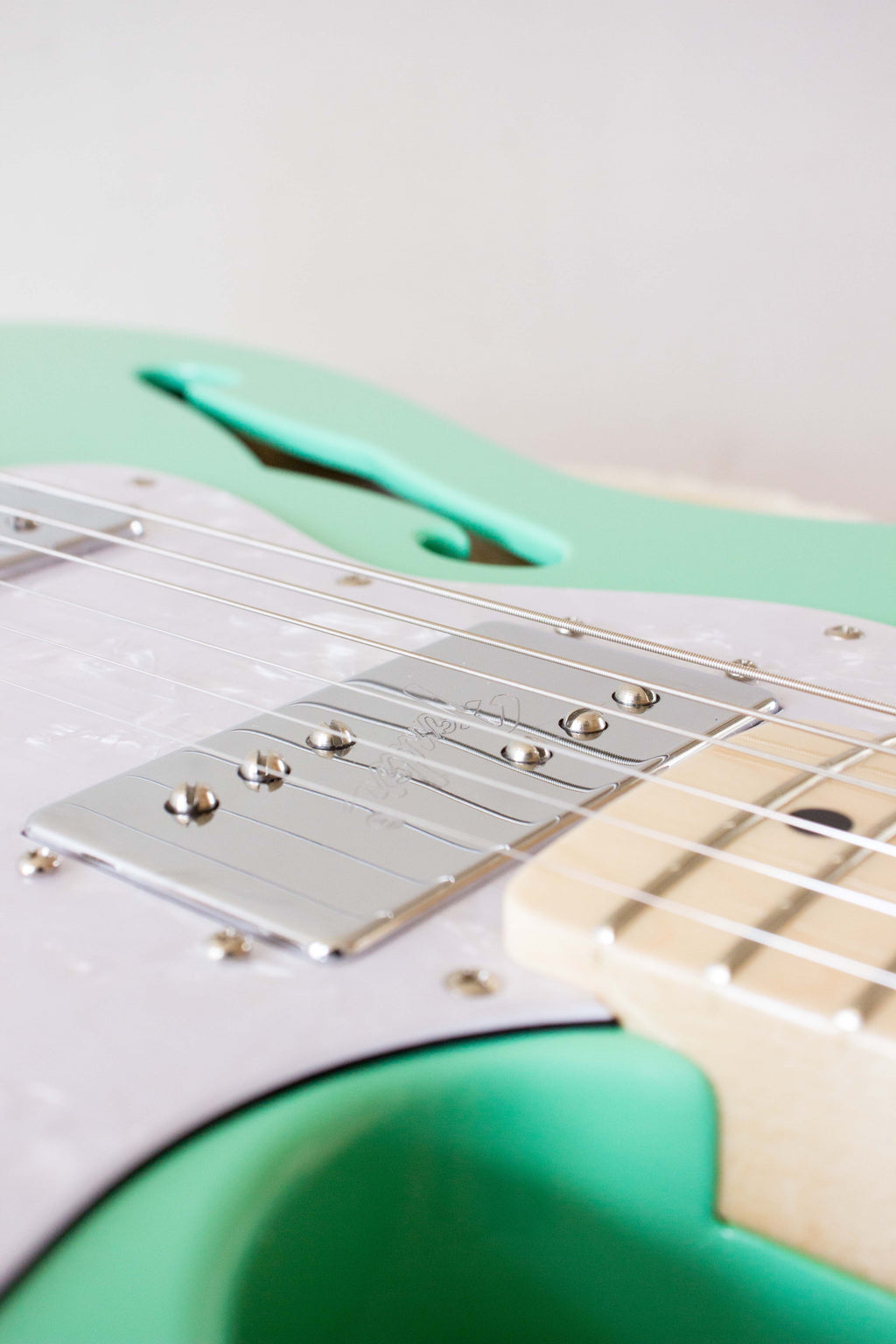 Fender Made in Japan Traditional 70s Telecaster Thinline Surf Green 2018