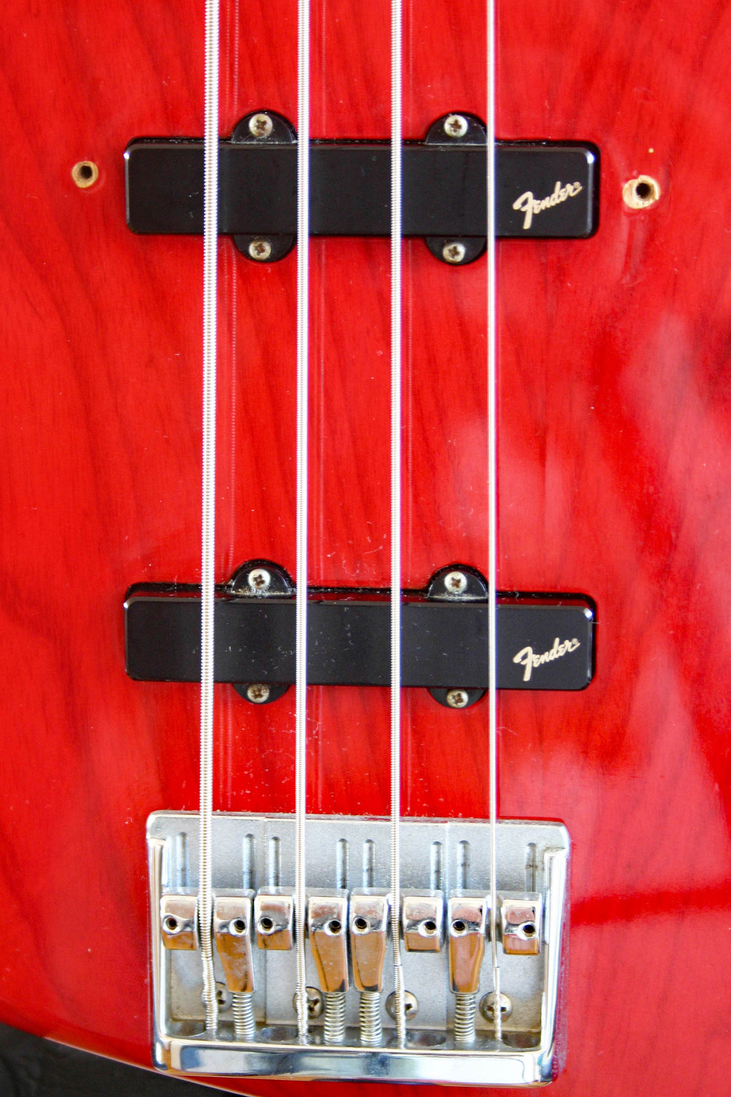 Used Fender Jazz Bass Active Trans Red 1987-88