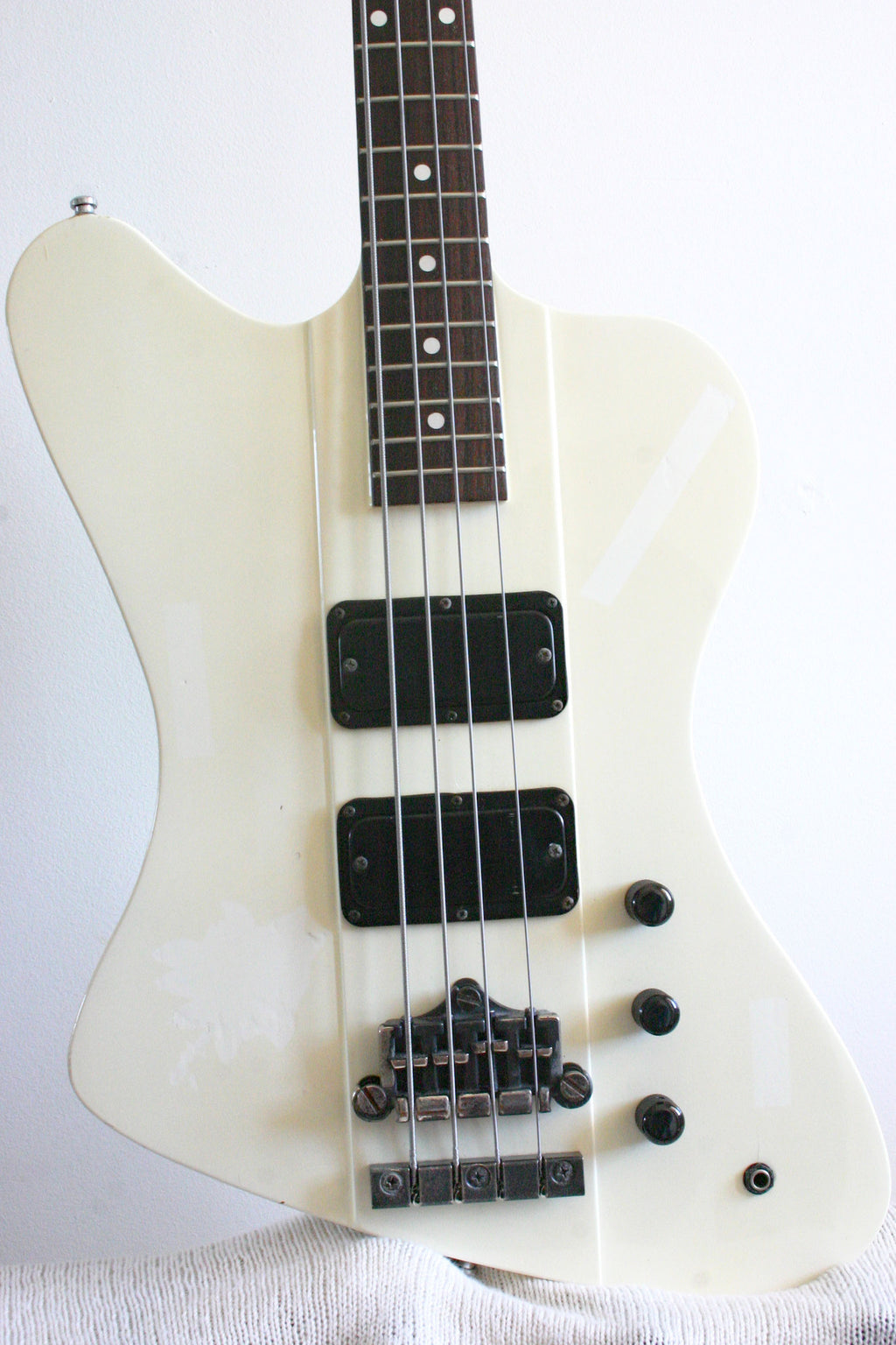 Used Greco Bass Non-Reverse Thunderbird Aged White 1989