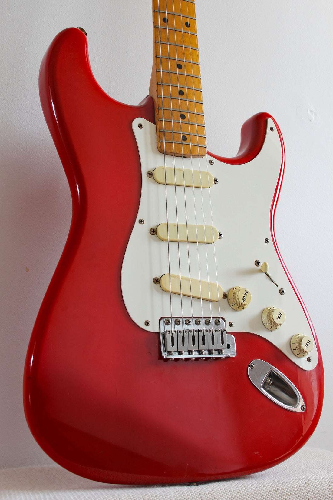 Used Fender Lace-Sensor Stratocaster Fiesta Red 1990