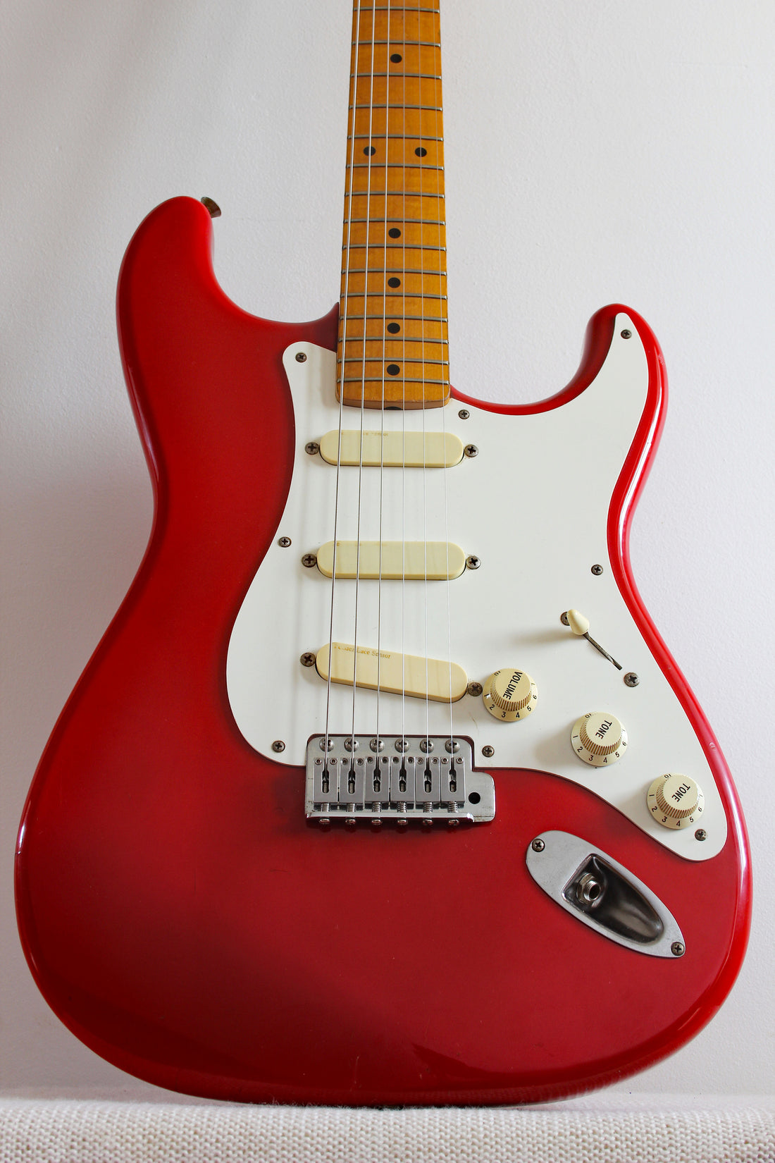 Used Fender Lace-Sensor Stratocaster Fiesta Red 1990